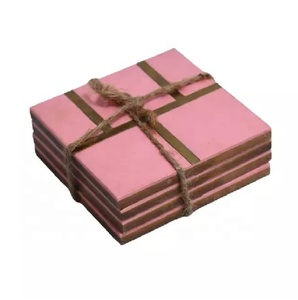 Kitchen Gadgets New Arrival Colorful Print Wood Flatware Decorative Tea Coaster <b>Mats</b>/Pads Antique Design Tea Serving Platter - Product Image 1