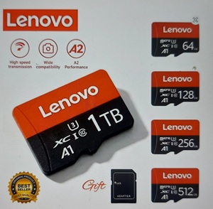 Tarjeta de memoria Lenovo de alta velocidad, 64GB, 512GB, tarjeta Micro SD de 256GB, tarjeta Flash TF Clase 10 para teléfono, tableta, UAV, nueva - Product Image 1