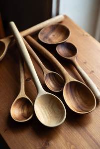 Juego de Cucharas de Madera Pulida Hechas a Mano de Buena Calidad, Utensilios de Cocina, Variedad de Utensilios para la Cena, Fabricante de Vietnam - Product Image 5