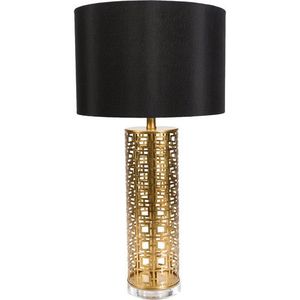<b>Balloon</b> Design <b>Table</b> Lamp Fabric Shade Antique Brass Base Contemporary Metal <b>Table</b> Lamp for Modern Interior Decor - Product Image 5