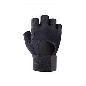 Durable <b>Half</b> Finger Fitness Gloves Padded Anti <b>Slip</b> Gym Gloves Breathable Weightlifting Workout Palm Protector - Product Image 1