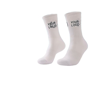 <b>Custom</b> Logo Crew Length Sports <b>Socks</b> Spandex Cotton Breathable High Quality Thick Casual Wear Sports <b>Sock</b> - Product Image 1