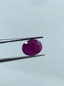 Pierre précieuse en rubis naturel, 2,44 carats, 7x9MM, pour la fabrication de bijoux - Product Image 4