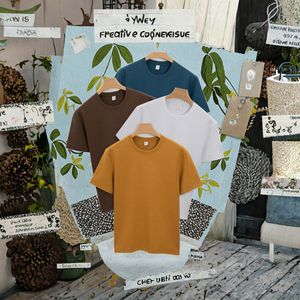 T-shirt en jersey 100 % coton pour homme, coupe classique, manches courtes, col rond, décontracté, tricoté, imprimé numériquement, respirant - Product Image 2