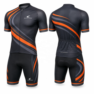Maillot de cyclisme professionnel pour adulte, léger, extensible dans quatre directions, personnalisable, vente en gros, à manches courtes, pour VTT - Product Image 2