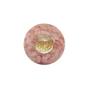 Esfera de Orgón de Cuarzo Rosa al por Mayor, Bola de Cristal Hecha a Mano para Sanación Energética, Meditación, Reiki, Decoración del Hogar, Gema del Amor, Navidad - Product Image 3