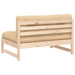Canapé beige en bois naturel, collection de meubles de jardin - Product Image 6