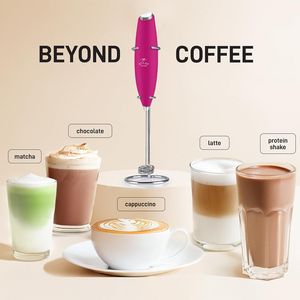 Mousseur à lait manuel puissant pour café, lattes, matcha, chocolat chaud, cappuccinos, crème fouettée - Product Image 2