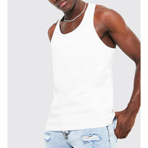 Private Label Factory Price Cotton Sleeveless T Shirts 100% Cotton Fitness <b>Tank</b> <b>Tops</b> Vest Men Loose Fit Gym Wear <b>Tank</b> <b>Top</b> - Product Image 1