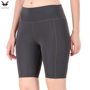 Pantalones Cortos de Compresión de Moda para Mujer, Color Gris Oscuro, Mejor Material, Más Vendidos, Cintura Alta, para Fitness y Running - Product Image 2
