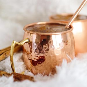 Tazas Moscow Mule de Cobre Puro, las Más Vendidas, con Asa de Latón para Cócteles, Cerveza y Bebidas, Regalo de Aniversario o Boda - Product Image 4
