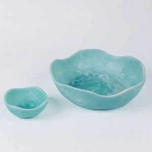 Tazón de Resina para Ensalada, Vajilla Premium, Juego de Cena Hecho a Mano, Clásico FAIZA CRAFT, Tazón Ecológico Pulido para Servir Alimentos en Fiestas - Product Image 1