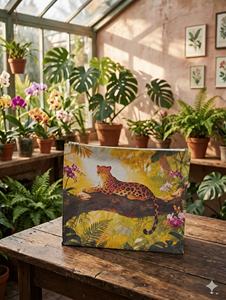 Bolsas de Playa Ecológicas de Lona de Algodón con Estampado Animal, Cierre de Cremallera, Asas de Tela Serigrafiadas, Logotipo Personalizado, Reutilizables - Product Image 5