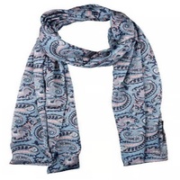 Écharpes d'été pour filles, imprimées numériquement avec logo personnalisé, en polyester doux pour la peau, multifonctionnelles, élégantes, motif de créateur de luxe.