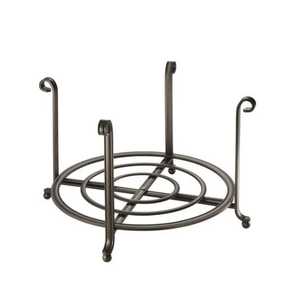 Vertical Plate <b>Storage</b> <b>Rack</b> Black Metal Dish Organizer for Cabinet <b>Kitchen</b> Countertop Deep Plate Holder Display Stand Space Save - Product Image 5