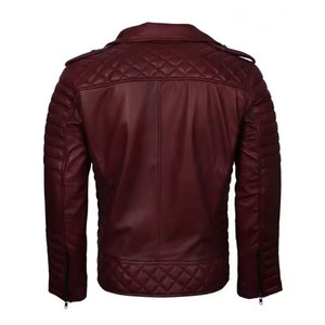 เสื้อแจ็คเก็ตหนัง PU ทรงสลิมฟิตสำหรับผู้ชาย ยี่ห้อ Econex Sports ระบายอากาศได้ดี เหมาะสำหรับฤดูหนาว คอปกพับได้ ปิดด้วยซิป สีพื้น แขนเสื้อแบบปกติ - Product Image 3