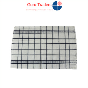 Top Selling Dealer of Excellent Quality Checks Waffle Weave Pattern Towel with <b>Border</b> for Kitchen Hand Towel Use at Best Price - Product Image 2