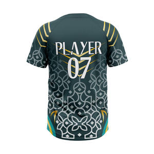 Camisetas de Béisbol/Sóftbol Unisex con Logotipo Personalizado, 100% Poliéster, Transpirables, de Secado Rápido, Impresión por Sublimación, MOQ Bajo, Entrega con Impuestos Pagados - Product Image 5