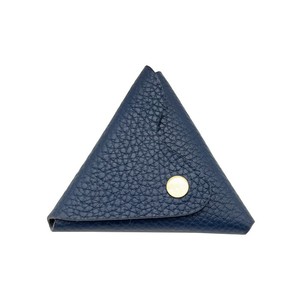 Castello Italian Collection Soft Minimalist Triangular <b>Coin</b> <b>Case</b> New Collection Leather Polyester Wallet 9x9cm Hasps Closure - Product Image 2
