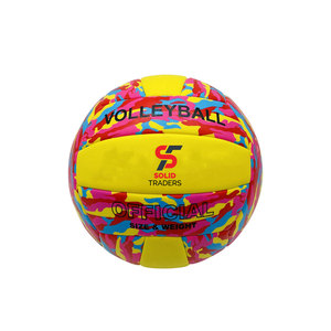 Solid Trader <b>Pro</b> Level Comfort Professional Training Ball Soft <b>Surface</b> Design High Impact Absorption Reliable Quality Volleyball - Product Image 1