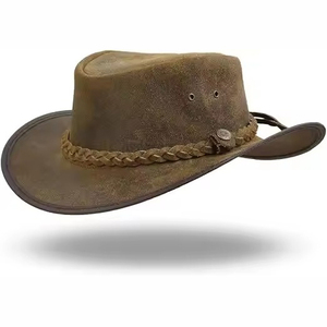OEM ODM Leather Cowboy Hats Premium Design Custom Made Wholesale Breathable Casual Travel Hats - Product Image 6