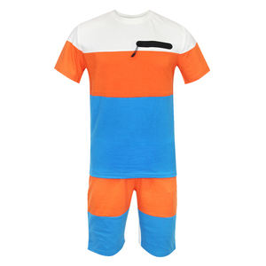 Conjunto de Verano para Hombre, Estilo Casual, Camiseta de Manga Corta y Pantalones Cortos de Punto, Transpirable, Diseño de Dos Piezas a Juego - Product Image 6