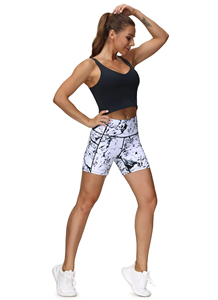 Shorts Deportivos para Mujer, con Logotipo Personalizado, Sin Costuras, Transpirables, Impermeables, de Secado Rápido, Ligeros, Cintura Alta Elástica, Estampados, para Ciclismo - Product Image 3