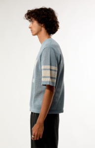 Camiseta de malla transpirable de 280 gramos con estampado serigrafiado, diseño urbano hip-hop, manga corta, informal, unisex, para comercio transfronterizo. - Product Image 6