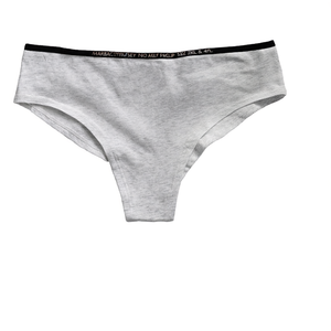 Womens Cotton Jersey Underwear Custom <b>Logo</b> <b>No</b> Show Half Slip Panties Size 2XL & 4XL - Product Image 3