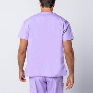 Everyday Hospital Scrub Nurse Top and Pants Woven Medical Uniform Set for Long-Hour Performance - Product Image 3