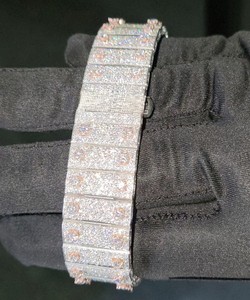 Montres mécaniques analogiques classiques de luxe en diamant Moissanite VVS, bracelet en acier inoxydable, sertissage de diamants fait main, toutes les montres - Product Image 4