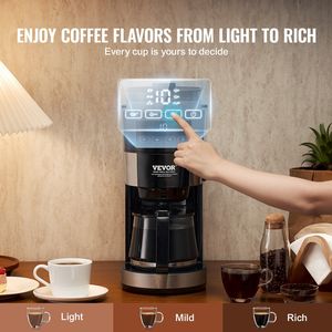 Macchina da caffè elettrica a goccia da 10 tazze con controllo della resistenza a 3 infuschi - Product Image 4