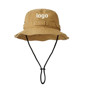 Sombrero de Pescador Ajustable con Logotipo Personalizado de Alta Calidad, Ligero, Transpirable, 100% Algodón, Unisex, para Viajes, Fiestas y Actividades al Aire Libre, con Ala Ancha, 2025 - Product Image 2