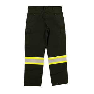 Men's High Visibility <b>Waterproof</b> Work <b>Trousers</b> Knee Pockets Stretch Breathable Fabric Reflective Tape-Winter Safety - Product Image 3