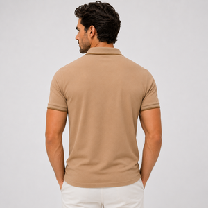 Polo homme de haute qualité avec col classique, manches courtes et coupe confortable, idéal pour un style de vie quotidien moderne, OEM. - Product Image 3