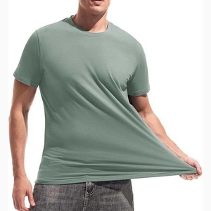 Camiseta de Cuello Redondo 100% Algodón para Hombre, Última Moda, Transpirable, Antiarrugas, de Secado Rápido, Informal para Verano, Material y Logotipo Personalizables - Product Image 4