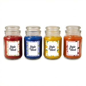 <b>BIG</b> COOKIE <b>JAR</b> CANDLE Eco-Friendly Glass T-Light for Home Decoration-for Christmas Easter Birthday & Valentine's Day - Product Image 1
