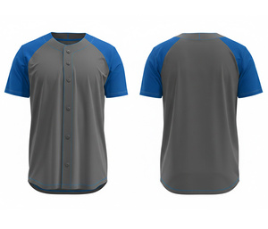 Camiseta de Béisbol de Alta Calidad con Impresión por Sublimación Completa |   Uniforme de Béisbol para Equipo con Logotipo y Números Personalizados |   Poliéster Transpirable - Product Image 4