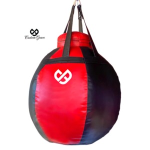 Wrecking Ball Leather Muay Thai Sphere Bag OEM Wholesale Angle Punch Trainer Boxing Training Ball Bag - Product Image 2
