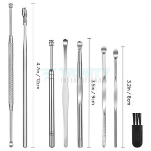 8 Pieces Ear Wax Removal Kit Ear Cleaning <b>Tool</b> Set With a Cleaning Brush and <b>Storage</b> <b>Box</b> For Sale - Product Image 5