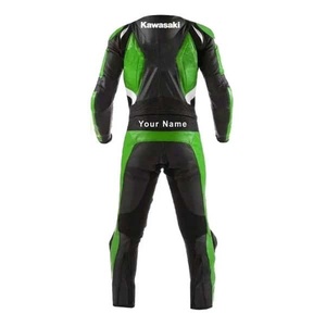 Combinaison de moto en cuir pour homme XPERT MANUFACTURING CO, modèle Ninja, protection anti-UV, manches longues, broderie 3D, coupe confortable - Product Image 3