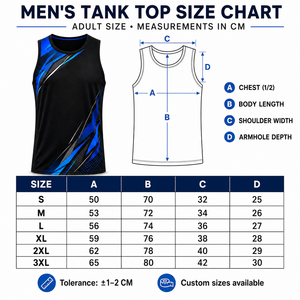 Custom Men's Athletic Tank Top 100% Polyester Lightweight Breathable Quick Dry Silk Screen Printed Front Gym Training Singlet - Product Image 5