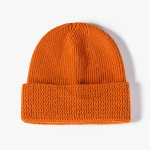 Fashion New Style Winter Soft Wholesale Custom Pure Color Cashmere <b>Wool</b> <b>Beanie</b> Knit <b>Hats</b> Suppliers for Men Women - Product Image 3