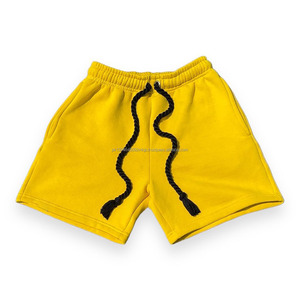 Custom Logo High Street Wear 100% Cotton Men's Full Face <b>Zipper</b> Hoodies and <b>Shorts</b> 2 Piece <b>Shorts</b> Set Casual Sweat Suit for Men - Product Image 4