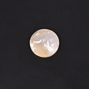 Perle de nacre naturelle 14 carats 22x22mm ronde à coupe lisse blanche, pierre précieuse en vrac - Product Image 3