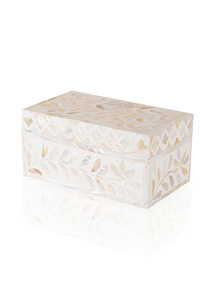 Elegant Oval Mother Of Pearl Decorative <b>Box</b> Handmade Shell Inlay Jewelry Storage <b>Box</b> Luxury <b>Vanity</b> Home Decor Organizer - Product Image 3