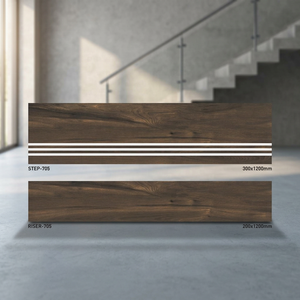 Escalón de porcelana esmaltada mate antideslizante Vistaar, elevador de 1200x300mm, baldosas de madera de 1200x200mm, escaleras de 11mm - Product Image 4