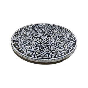 Capiz Shell Inlay Spinning Tray - Product Image 2