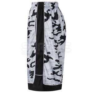Shorts de basketball athlétiques haut de gamme personnalisés à motif uni, en tissu mesh respirant, léger, anti-humidité et à séchage rapide pour le sport - Product Image 4