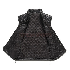 2026 OEM Top Trending Custom-Made Black Leather <b>Vest</b> <b>For</b> <b>Men's</b> 100%High Quality Wholesale Price Winter Wear Fashion <b>Heated</b> <b>Vests</b> - Product Image 3